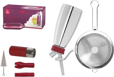Сифон для вершків iSi Thermo Whip Plus 0,5 л з 20 капсулами, термоізольований, професійний сифоновий балон для збивання вершків