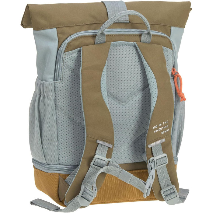 Дитячий рюкзак LÄSSIG Rolltop, водонепроникний, 11 л, світло-блакитний, із нагрудним ременем