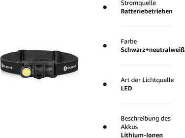 Ліхтарик-налобний OLIGHT Perun 2 Mini LED, 1100 люмен, 150 м, USB-зарядка, 5 режимів, водонепроникний, з червоним світлом, для кемпінгу та надзвичайних ситуацій, чорний