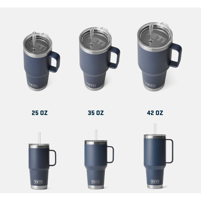 Термокружка YETI Rambler з кришкою-соломинкою, 1 л (35 oz), колір Ultra Marine Violet