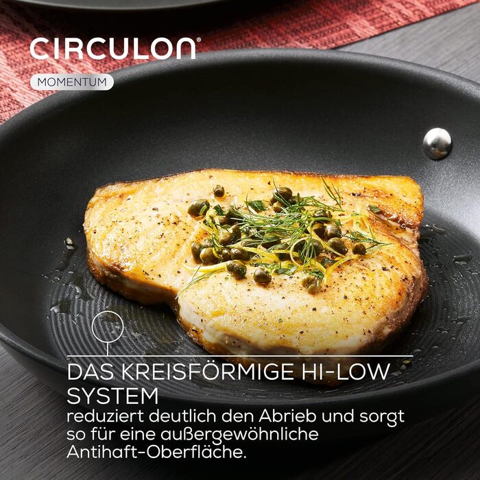 Wok Circulon Momentum 26 см, індукційна, анодований алюміній, антипригарна, софт-ручки, чорний, для плити та духовки, можна мити в посудомийці