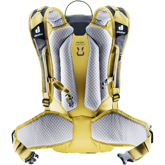 Велорюкзак Deuter Attack 20 із захистом, 20 л, хакі-куркума
