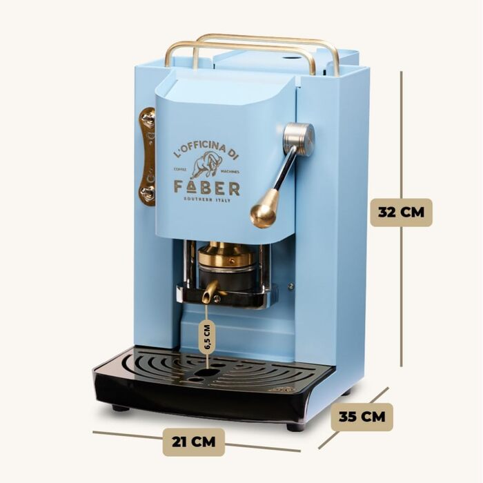 Кавомашина Faber Pro Deluxe з міді та вафельниці з Ese паперу 44 мм