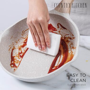 Набір посуду Country Kitchen з антипригарним покриттям з алюмінію, 11 предметів, кремовий - для щоденного приготування їжі