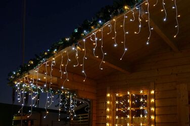 Світлодіодна гірлянда Gartenpirat 4,2 м 168 LED бурштинова, таймер, для вулиці та дому, новорічна ілюмінація