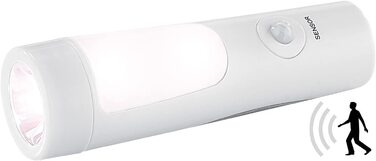 Аварійна LED-лампа Lunartec 4-в-1 з акумулятором, датчиками руху та світла, нічник і ручний ліхтар для дому, вмикається при відключенні електроенергії