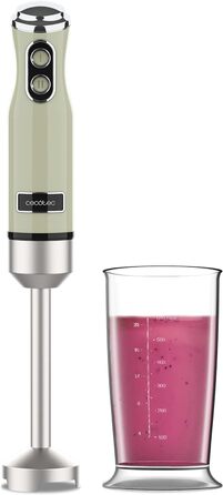 Міксер ручний Cecotec Retro Power Retro 1200MAX, 1200 Вт, зелений, 0.5л чаша, ретро дизайн
