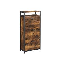 Самоскид для взуття з 3 відділеннями Vintage Brown + Black / 60 X 30 X 130 см