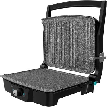 Електричний гриль Cecotec Rock’nGrill 2000 Stone Ceramic Mix&Grill, 2000 Вт, з решіткою, плитою та сендвічницею, керамічне покриття, збірник жиру