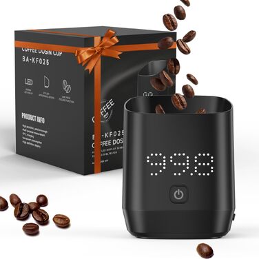 Ваги для кави цифровi Kaffee Waage для еспресо та пуровер, з таймером, аксесуар для бариста, мінімалістичний дизайн (чорні)