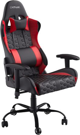 Ігрове крісло Trust Gaming GXT 708R Resto, обертається на 360°, офісне крісло з знімними подушками, регульована висота, фіксація, червоне