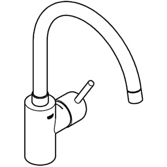 Змішувач кухонний GROHE Concetto з висувним душем, поворотний 360°, хром - 31483002