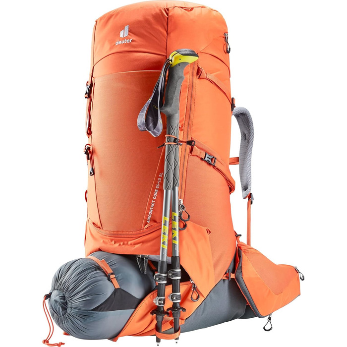 Жіночий трекінговий рюкзак Deuter Aircontact Core 65+10 SL, паприка-графіт, 65+10 л