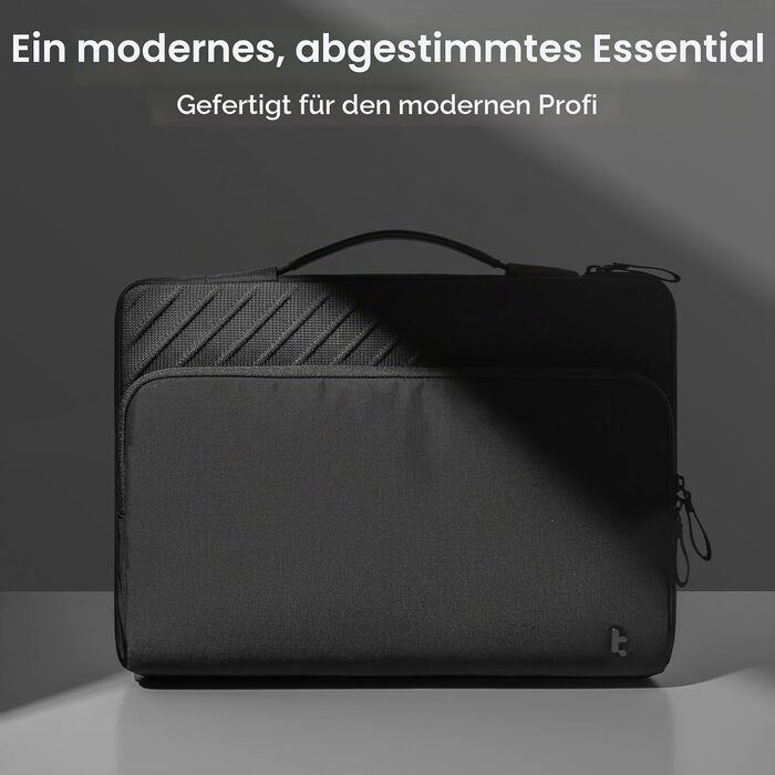 Сумка для ноутбука tomtoc 360° Business для MacBook Air M5 та MacBook Pro 13 дюймів, чорна, преміум-якість