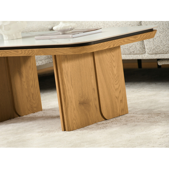 Журнальний стіл Mebel-Partner прямокутний, 110 x 60 x 45,5 см, дуб