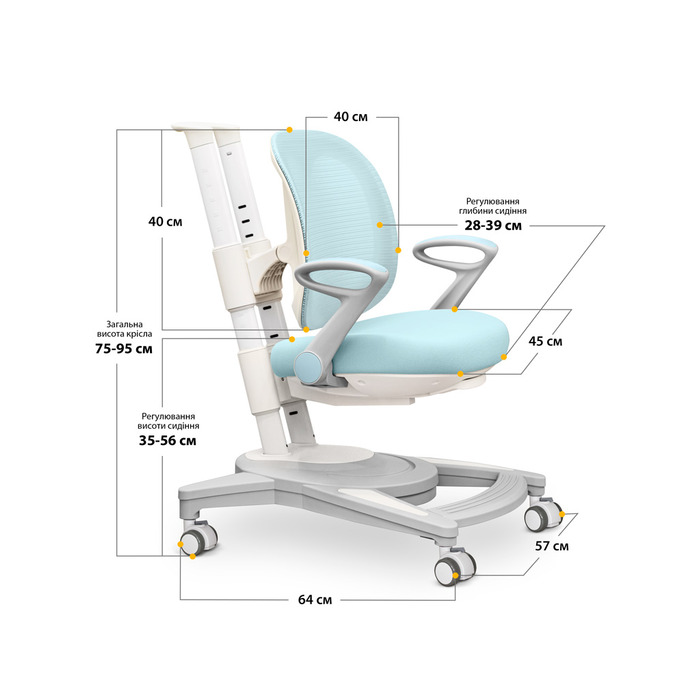 Дитяче крісло Mealux Sigma Air KBL (арт.Y-118 KBL)