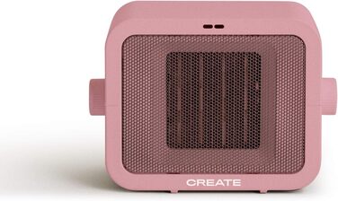 Керамічний обігрівач CREATE WARM BOX рожевий, 1500 Вт, портативний, 2 режими, термостат, PTC, захист від перегріву