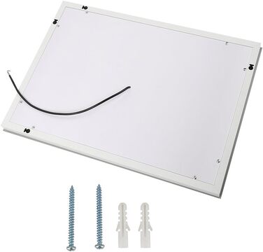 Дзеркало для ванної кімнати Kedia 50x70 см з підсвіткою LED, біле світло 6500K, сенсорне керування