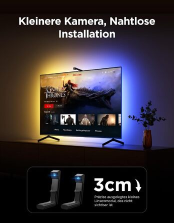 Розумна підсвітка для телевізора Govee TV Backlight 3 Lite з Fish-Eye корекцією, для ТВ 55-65 дюймів (1.8м)