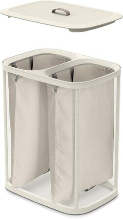 Кошик для білизни Joseph Joseph з кришкою 90 л бежевий