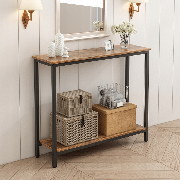 Стелаж MuvuHome 100 x 80 x 30 см, дуб рустикальний