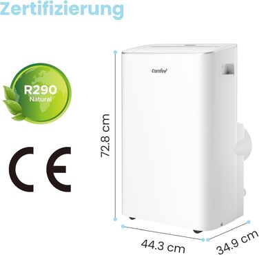 Мобільний кондиціонер Comfee Breezy Cool Pro 2.0 7000 BTU/2.0kW з Wi-Fi, охолодження, вентиляція, осушення - до 68 м³