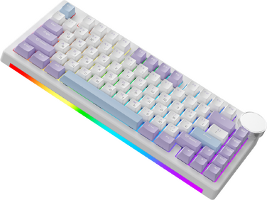 Бездротова механічна клавіатура Ajazz AK820 V2 Coconut Flake Switch (AK820-V2-CF-PWB)