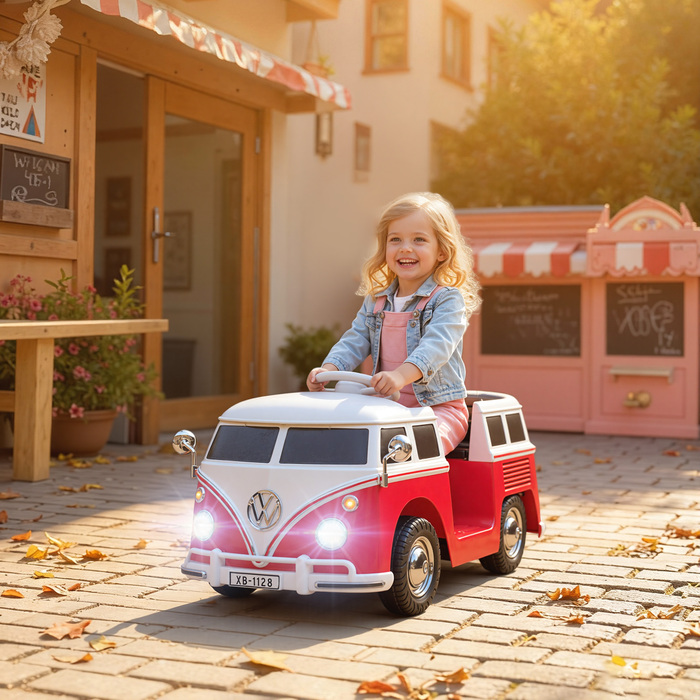 Електромобіль для дітей Kinder, 12V, з MP3, подвійним мотором, звуком клаксоном, плавним стартом, розміри 89x49x41,5 см, червоний