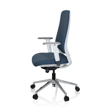 Офісне крісло / поворотне крісло CHIARO T4 WHITE тканина синя hjh OFFICE