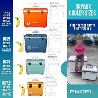 Термобокс ENGEL 30qt (28.4л) рожевий – портативний охолоджувач для кемпінгу, пікніка, подорожей. Герметичний, без електрики