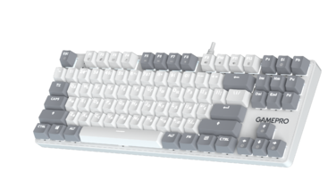 Дротова механічна клавіатура GamePro Genesis Metallic (MK110W) 87% Red switches