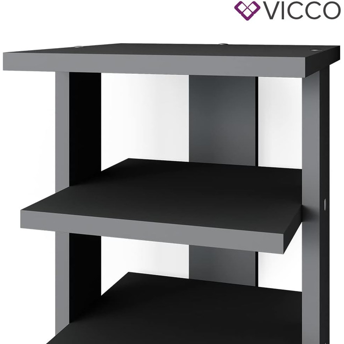 Взуттєва тумба Vicco Sara, антрацит, 26.7x110 см
