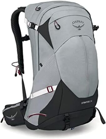 Рюкзак Osprey Stratos 34 для чоловіків, туристичний, сірий, 34 л
