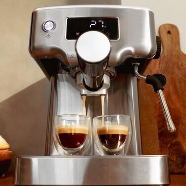 Кавомашина Cecotec Power Espresso 20 Barista Compact 1465 Вт, 20 бар, термоблок, резервуар 1.8 л, підігрів чашок