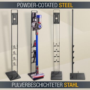 Підставка-станція для зарядки пилососів Dyson RICOO SH502, сумісна з V6/V7/V8/V10/V11, 29x22x127 см, чорна