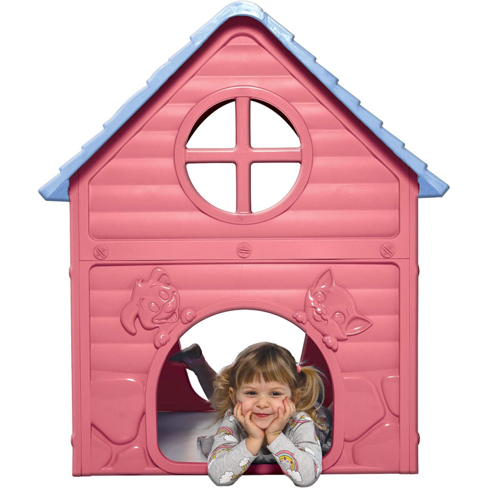 Дитячий будиночок для ігор Pink Spielhaus пластиковий, для саду та дому, від 2 років