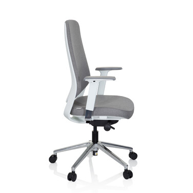 Офісне крісло / поворотне крісло CHIARO T4 WHITE тканина сіра hjh OFFICE
