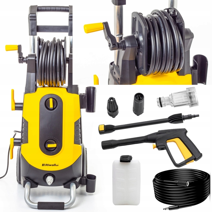 Мийка високого тиску Riwall KOX280M PRO L10, 2500 Вт, латунний насос