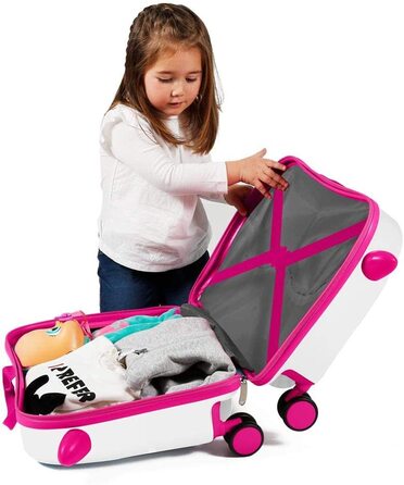 Дитяча валіза Disney Minnie Mouse 34л, ABS, комбінований замок, 4 колеса, багатобарвна, ручна поклажа