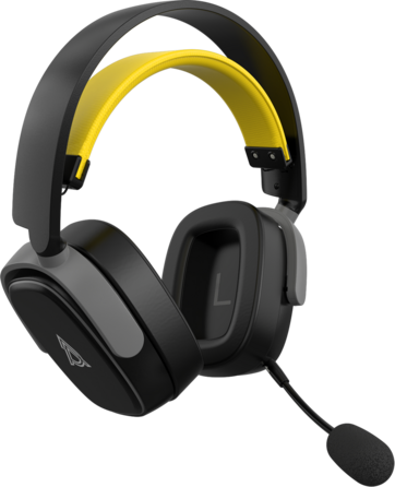 Бездротова ігрова гарнітура Ajazz AHM09 MAX Black Gray Yellow (AHM09-MAX-BGY)