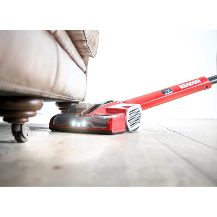 Пилосос Hoover CV216RB CL-EVERYDAY, бездротовий, 0,8 л, червоно-металевий/чорний