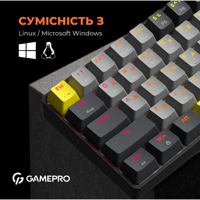 Клавіатура механічна бездротова GamePro Asgard Fenrir (MK130G Pro)