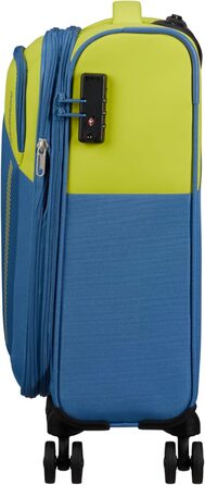 Валіза American Tourister Daring Dash Spinner S, розширювана, 55 см, 39/46 л, зелено-синя, ручна поклажа