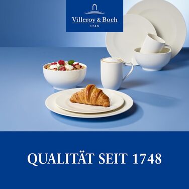 Набір посуду Villeroy & Boch For Me 8 предметів, білий, з преміум порцеляни, для сервірування, з обідніми та суповими тарілками, підходить для посудомийної машини та мікрохвильової печі