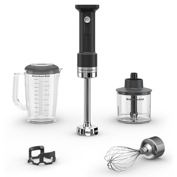 Погружний блендер KitchenAid Go KHBRV05BM з насадками, акумулятор продається окремо