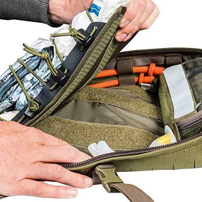 Тактичний медичний рюкзак Tasmanian Tiger TT Medic Assault Pack MK II S, порожній, для екстреної допомоги, подорожей, медиків, туризму, велоспорту, оливковий колір