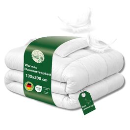 Зимова ковдра з пуху та пера DREAMSTAR 135x200 см, екстра тепла, гіпоалергенна (Öko-TEX®)