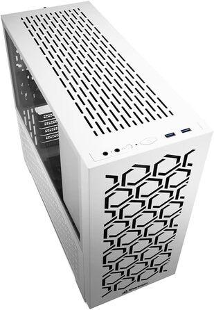 Корпус для ПК Sharkoon MS-Y1000 White Micro-ATX, білий, компактний