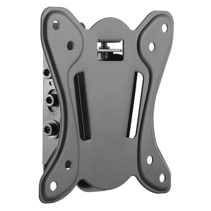 Настінний кронштейн для монітора та ТВ RICOO N0611/N0911, для екранів 13-34 дюймів, VESA 75x75/100x100 мм, нахил, до 25 кг, Slim дизайн