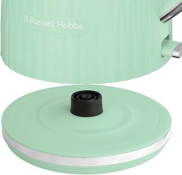 Електричний чайник Russell Hobbs Eden 27362-70, 1.7 л, 2400 Вт, колір фісташковий, нержавіюча сталь, з фільтром від накипу та індикатором рівня води